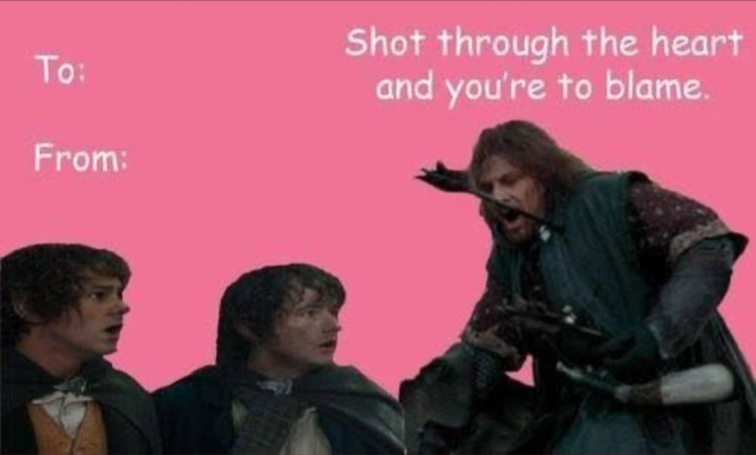 When their Valentine's Day card is a little too literal