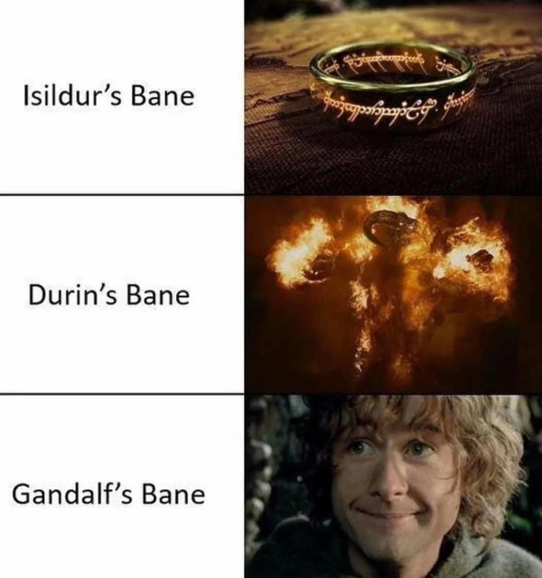 Whoops, looks like Frodo's got a really bad habit of dropping things.
