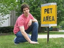 When you try to discretely make a spot for your pet but it's not fooling anyone.