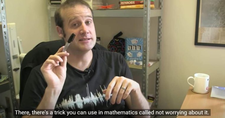 When the math teacher tells you the trick is to not worry about it.