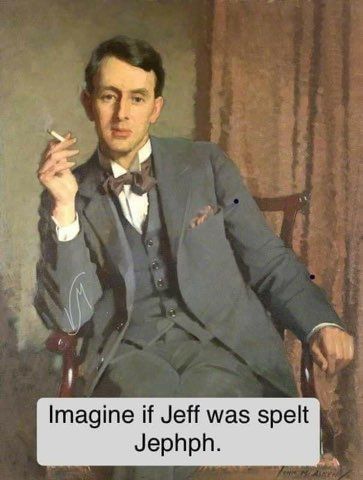 This serious portrait just dropped the most absurdly spelled name.
