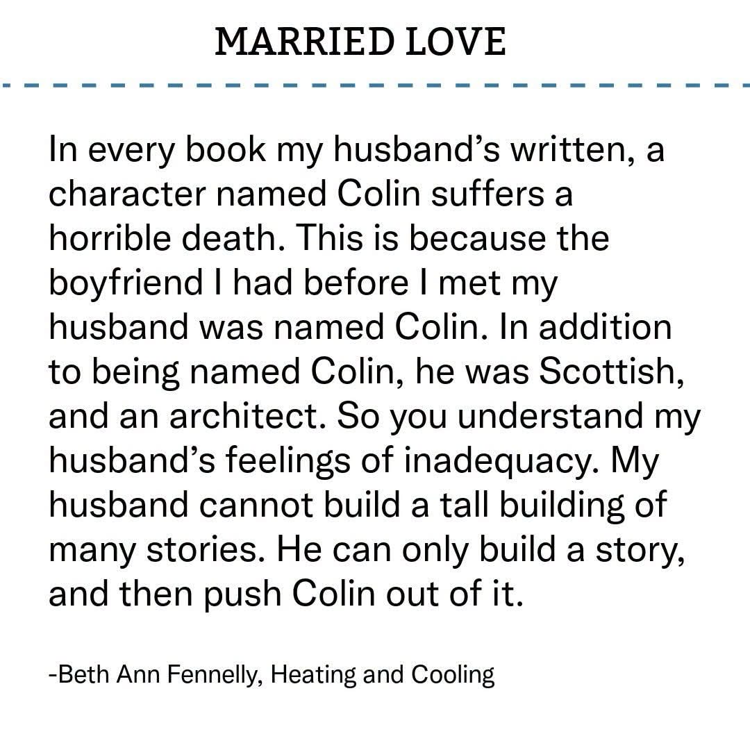 My husband can only build a story and then push Colin out of it, lol.