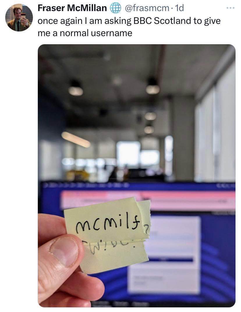 When your username suggestion is a little too spicy for the corporate world. We’ve all been there, right?