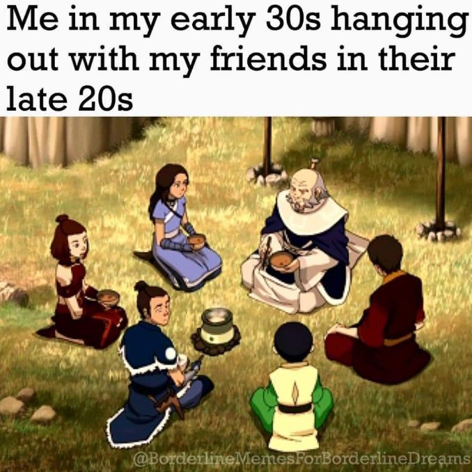 Me when I'm the oldest one at the party and suddenly have to be the responsible adult