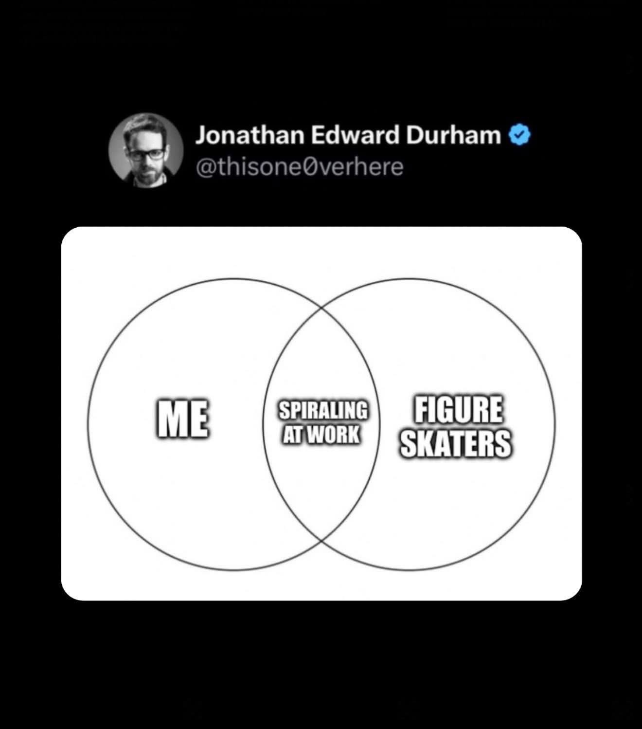 Me and figure skaters have a lot in common, apparently.