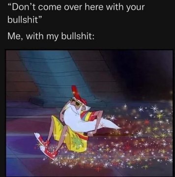 Me, ignoring all advice and bringing my own brand of chaos.