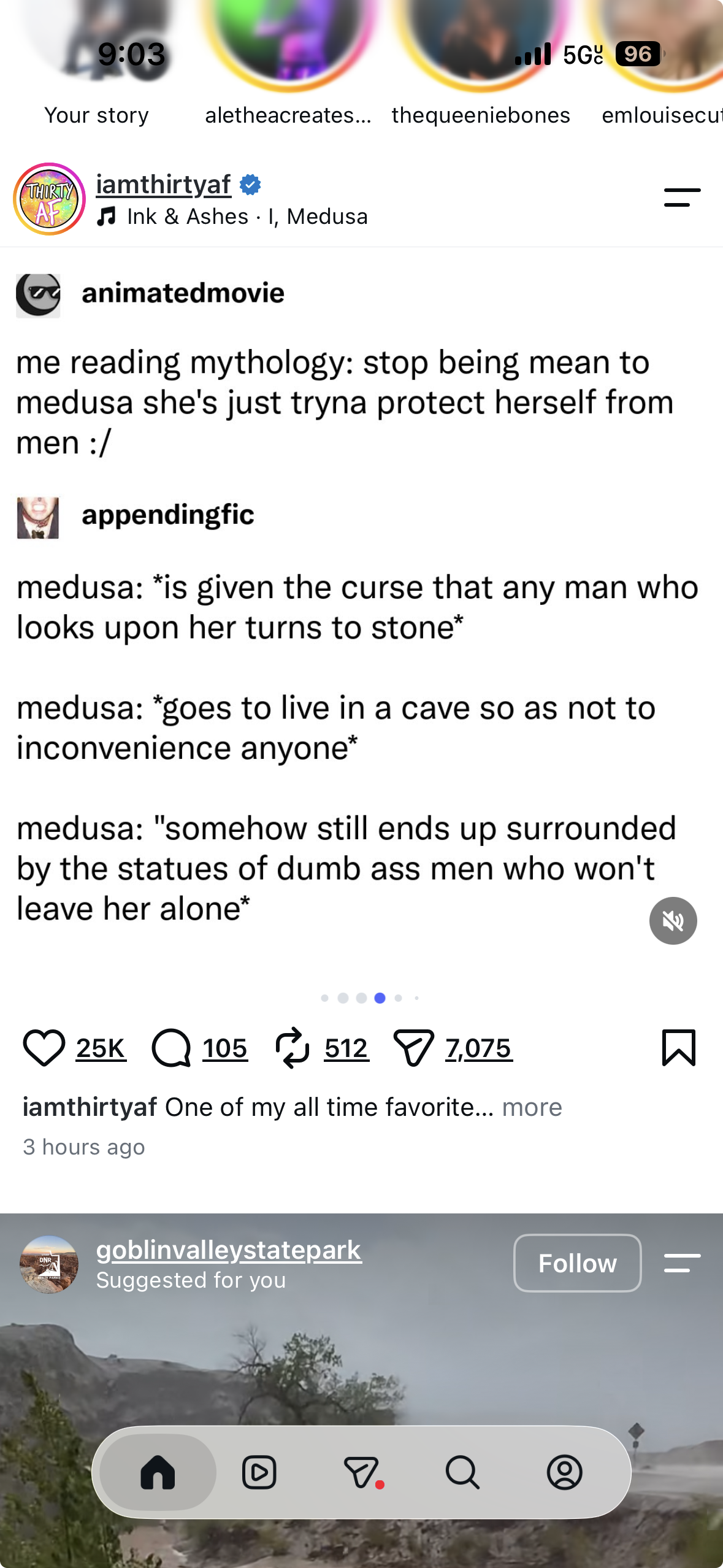 Me reading mythology and feeling bad for Medusa bc men just can't leave her alone
