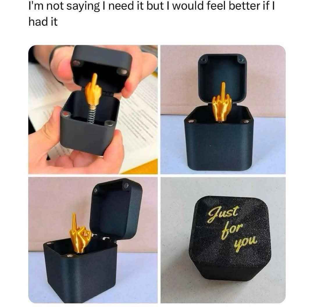 This is the ultimate gift for when you want to tell someone off without saying anything.