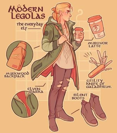 Legolas but he's a millennial and vaped.