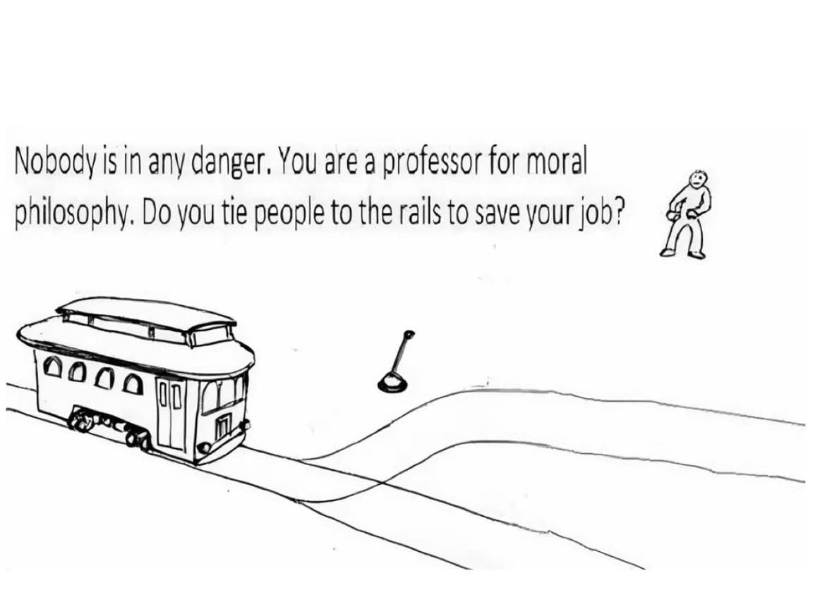Me trying to explain moral philosophy to my boss so I don't get fired