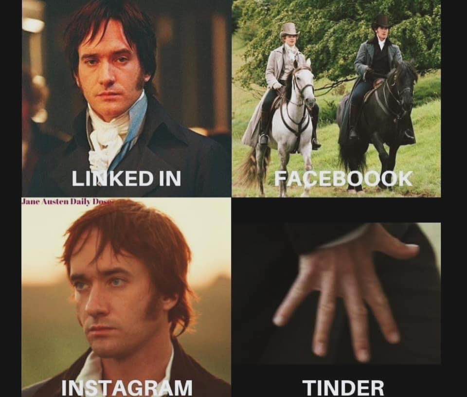 When you try to show off how refined you are on LinkedIn vs. how you really present yourself on Tinder