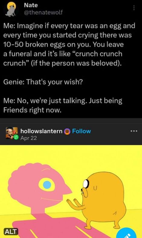 When the genie offers you a wish but you just want to vibe