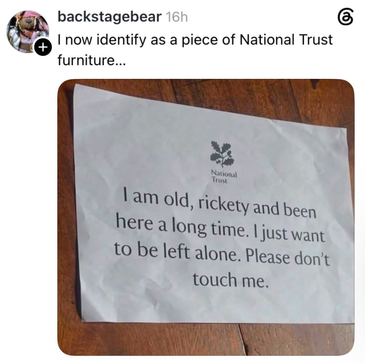This is literally me when I'm feeling old and just want to be left alone.