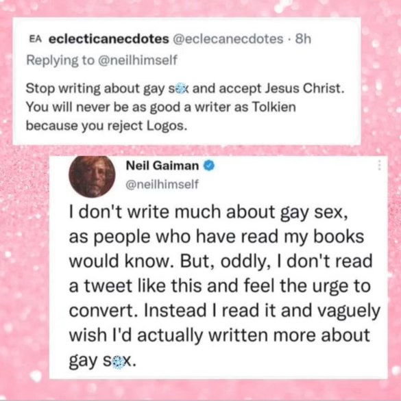 When someone tells you to stop writing about something and you're like, 'actually, that gives me ideas'