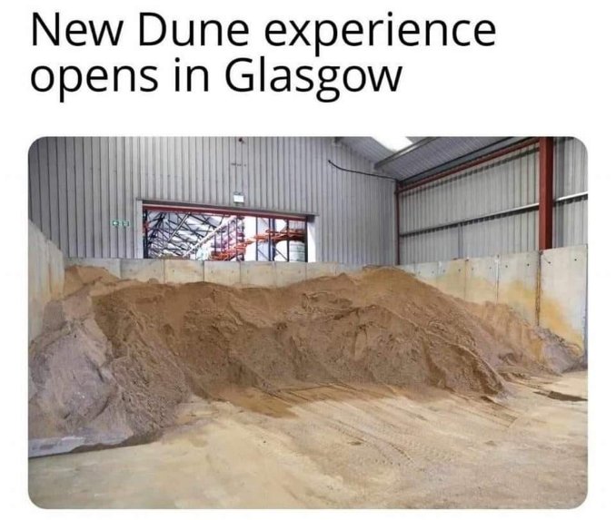 This Dune experience in Glasgow looks a bit... sandy.
