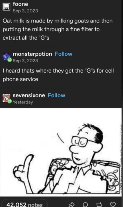 So that's where the G's for cell service come from...
