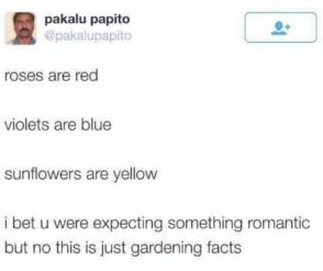 Lol, I thought this was gonna be a love poem but it's just about gardening