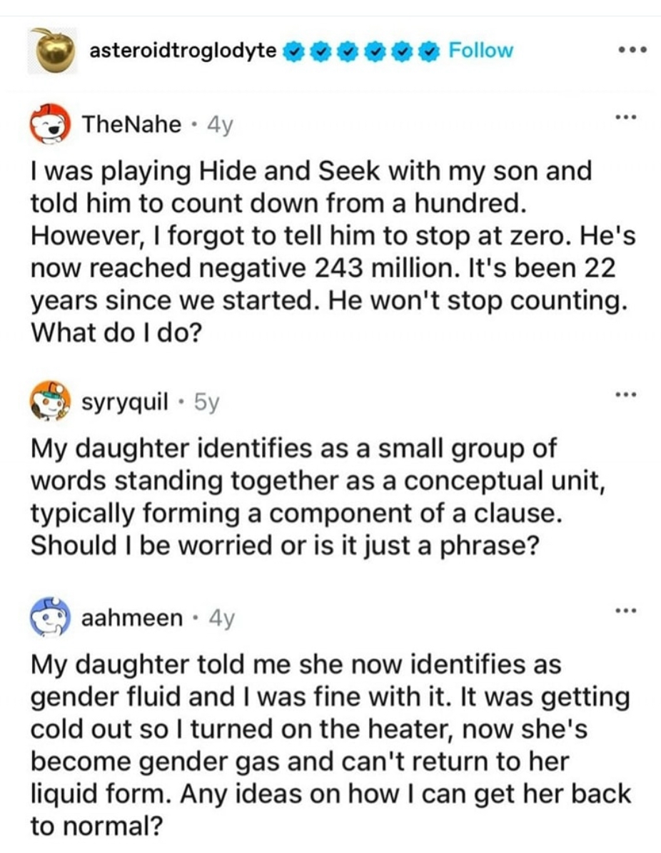 Parents explaining their kids' abstract concepts with hilariously literal interpretations.