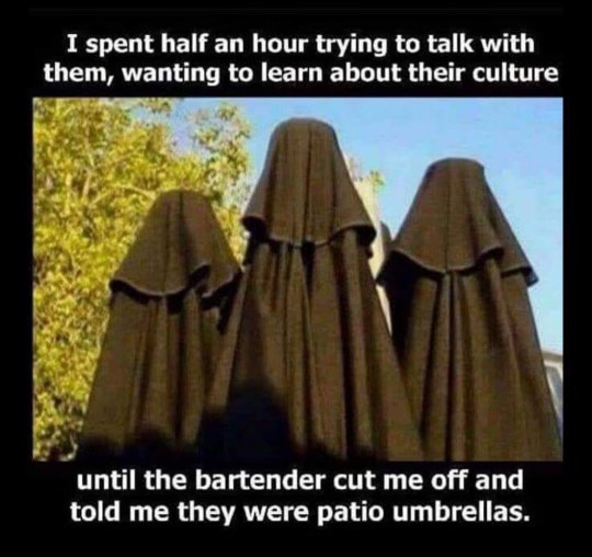 Thought I was about to have a deep cultural exchange but it was just umbrellas lol