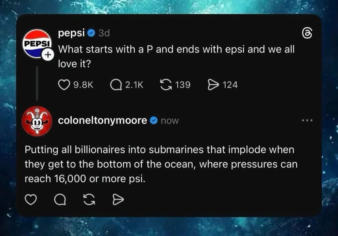 Pepsi asks a question and this guy's answer is... dark.