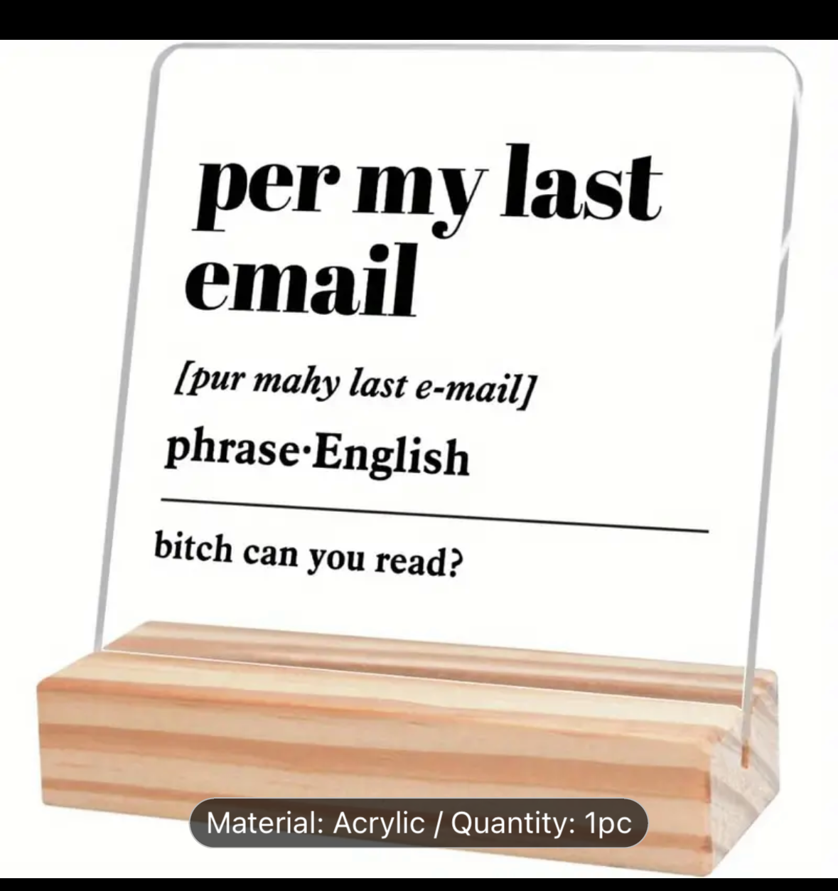 When you're so done with someone not reading your emails, you have to spell it out.
