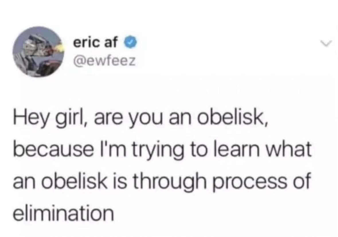 This pickup line is trying way too hard to be smart and failing miserably.