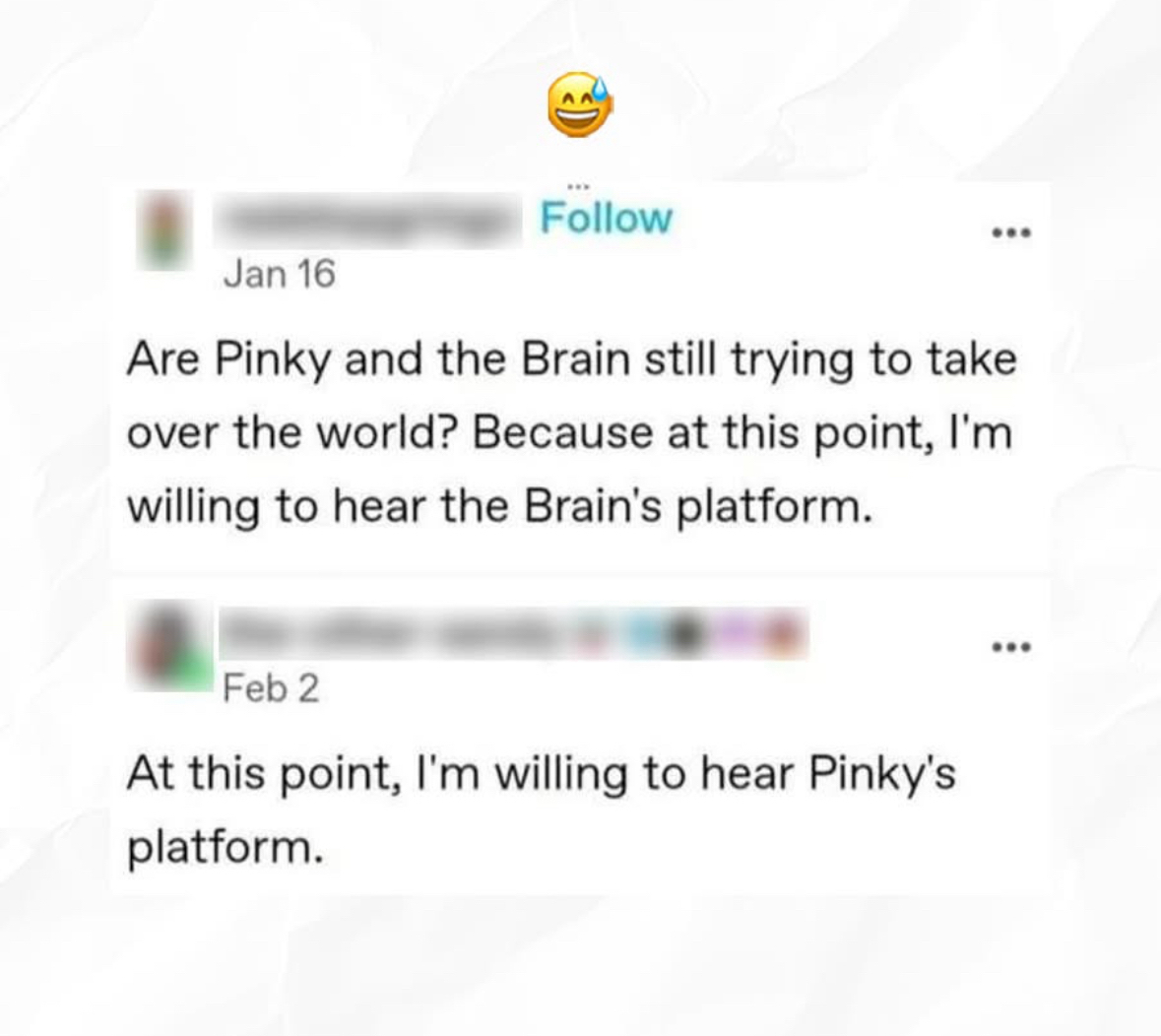 Basically asking if we're still in a simulation or if the world is just that messed up.