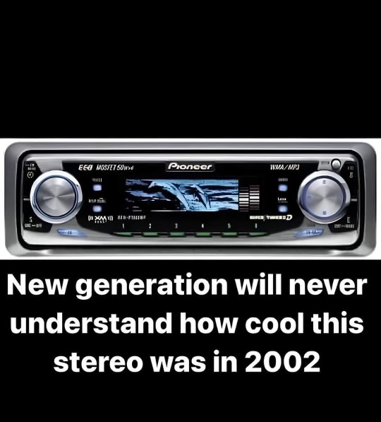 Remember when having a car stereo with a dolphin screen was peak coolness?