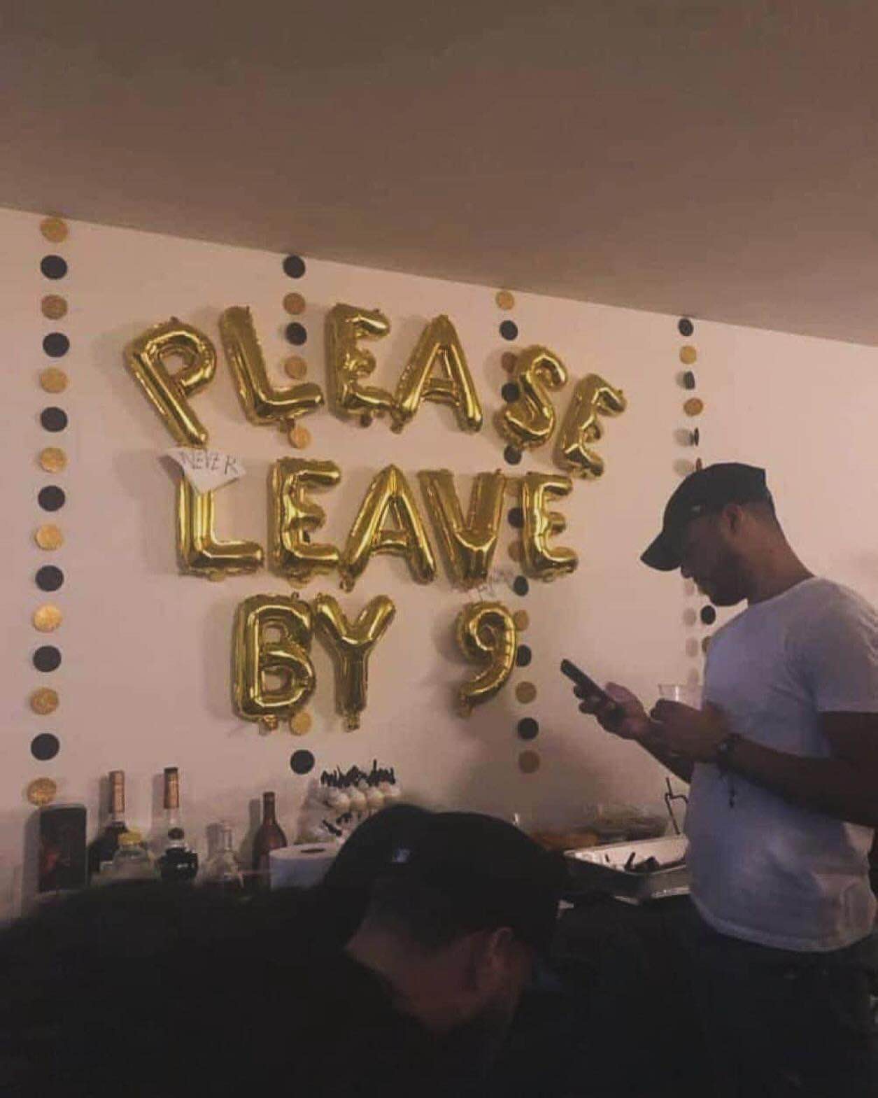 My birthday decorations are aggressively passive-aggressive