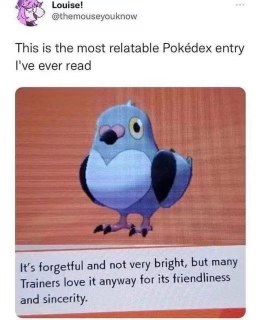 Omg this Pokemon description is literally me