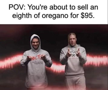 POV: You about to rip someone off by selling them oregano for $95.