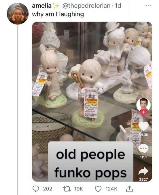 When Precious Moments figurines look exactly like old people Funko Pops
