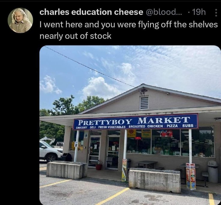 This market really lives up to its name, huh?