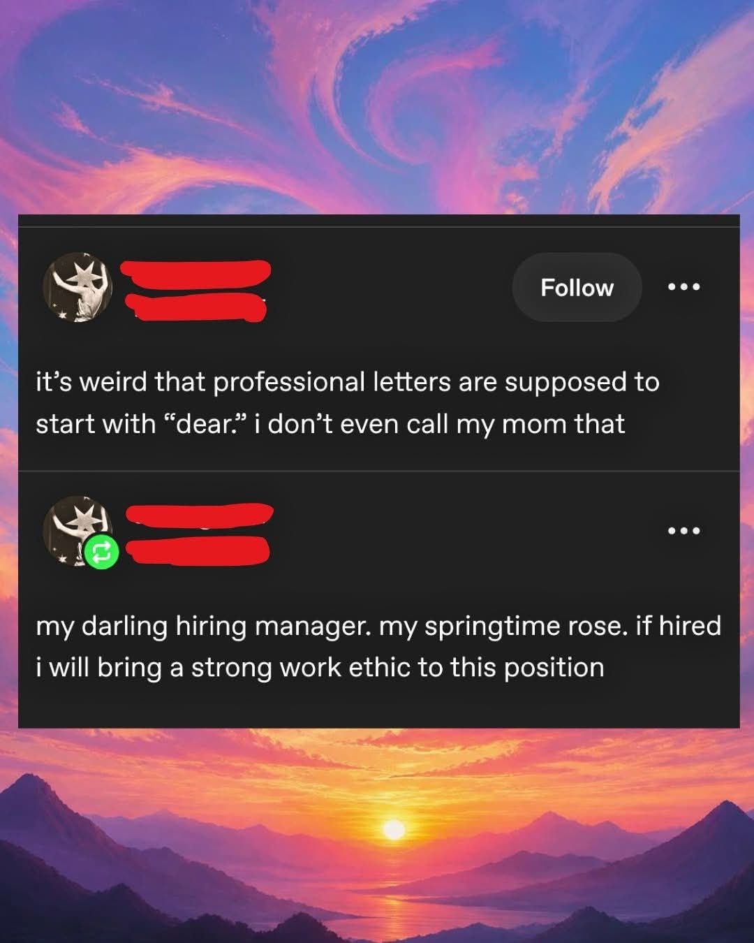 When you try to make a professional letter sound less formal and end up writing a poem