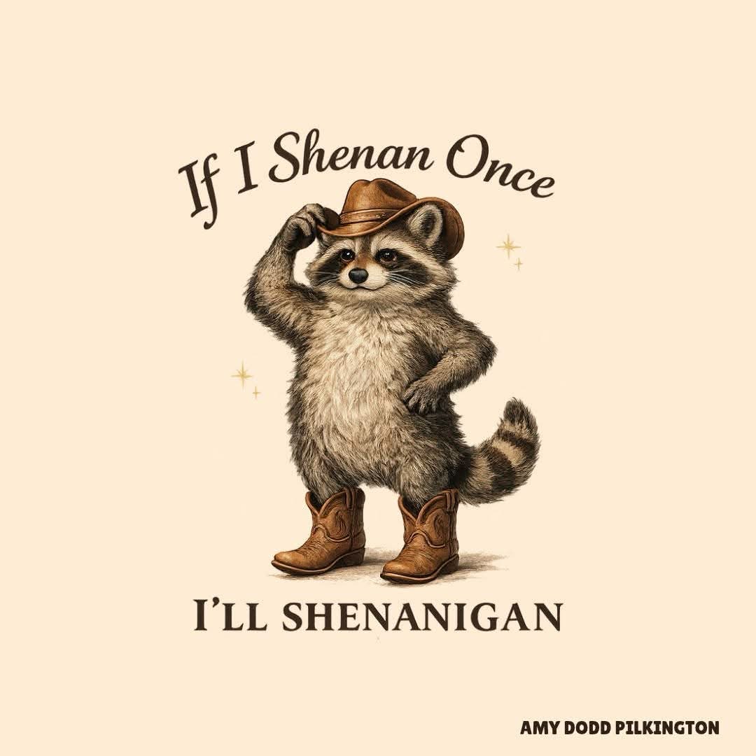 This raccoon is ready to cause some trouble in his cowboy boots.