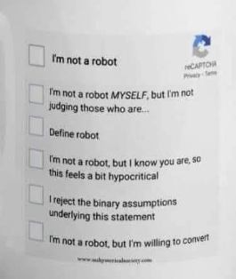 When the CAPTCHA starts asking the real questions