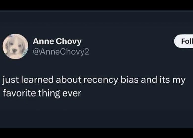 When you learn a new term and immediately identify with it.