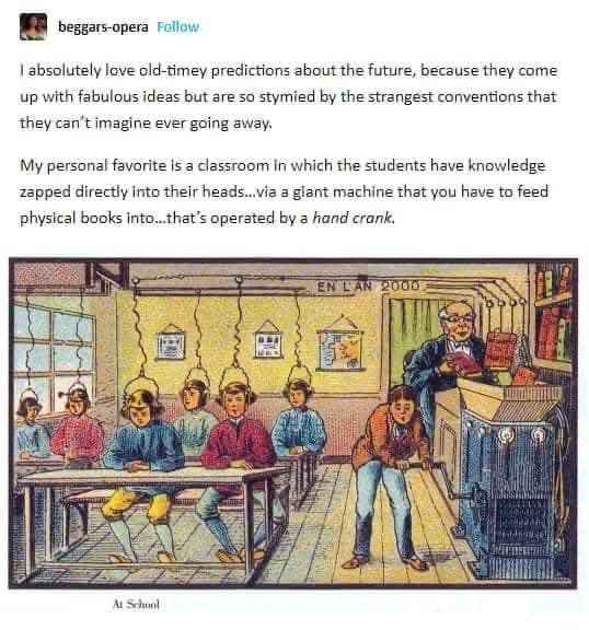 Idk man, this retro-futuristic school seems like it's way too much effort for learning