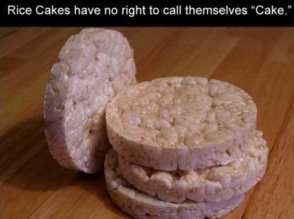 Rice cakes are definitely not cake, and we need to talk about it