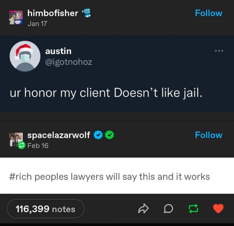 When your lawyer has to present your very 'unique' defense to the judge