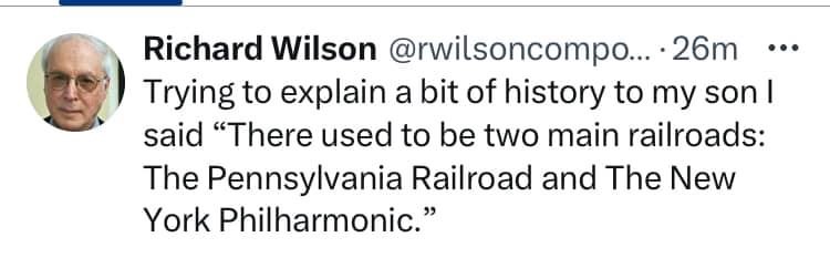 This dad tried to explain history and accidentally created a funny punchline about railroads and the orchestra