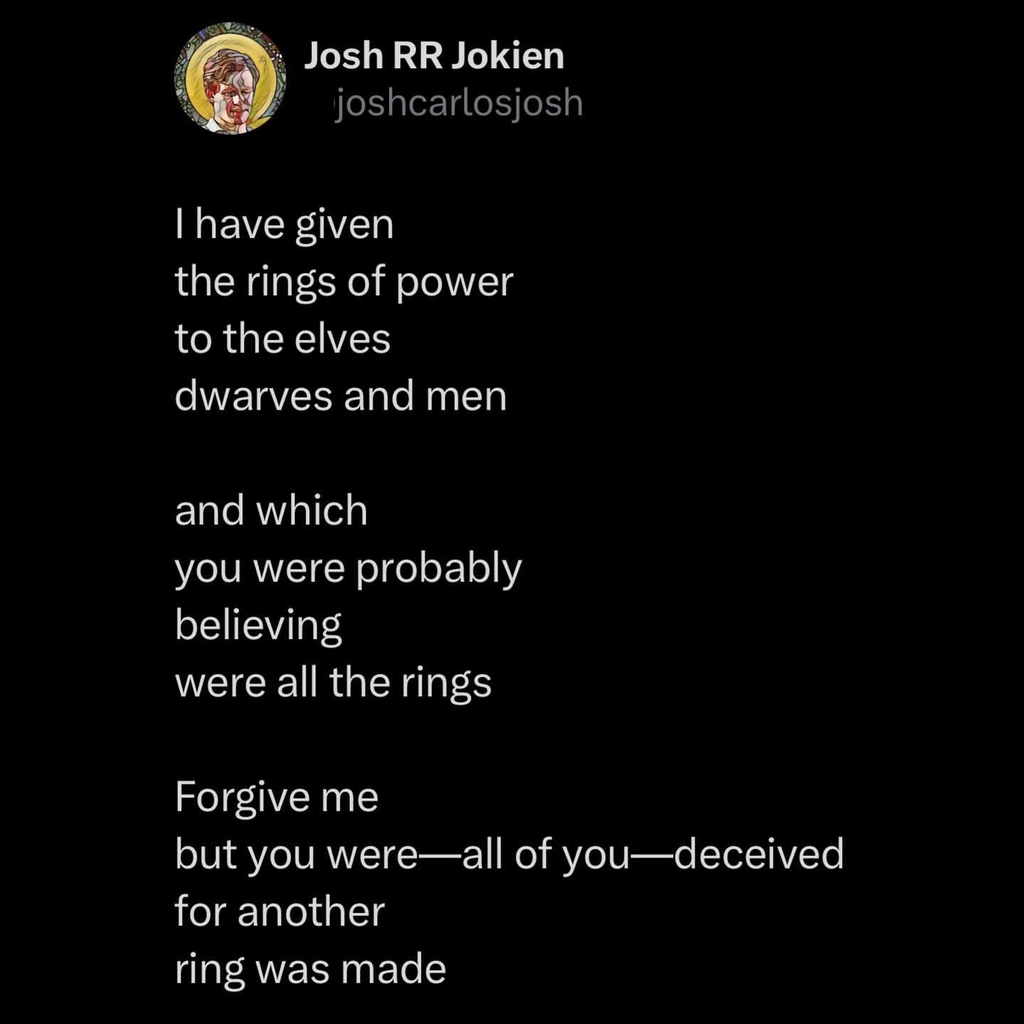 When you think you know everything about the Rings of Power but Sauron had one more trick up his sleeve