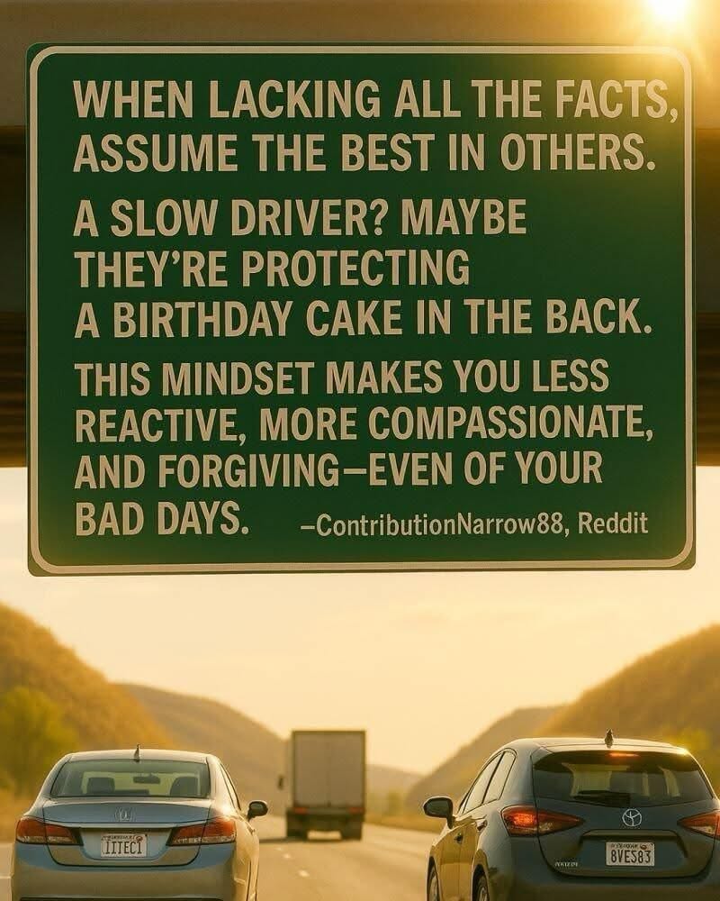 Me trying to be a nice person and not get road rage
