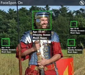 This facial recognition software is clearly biased against ancient Romans who are just trying to have a good time.