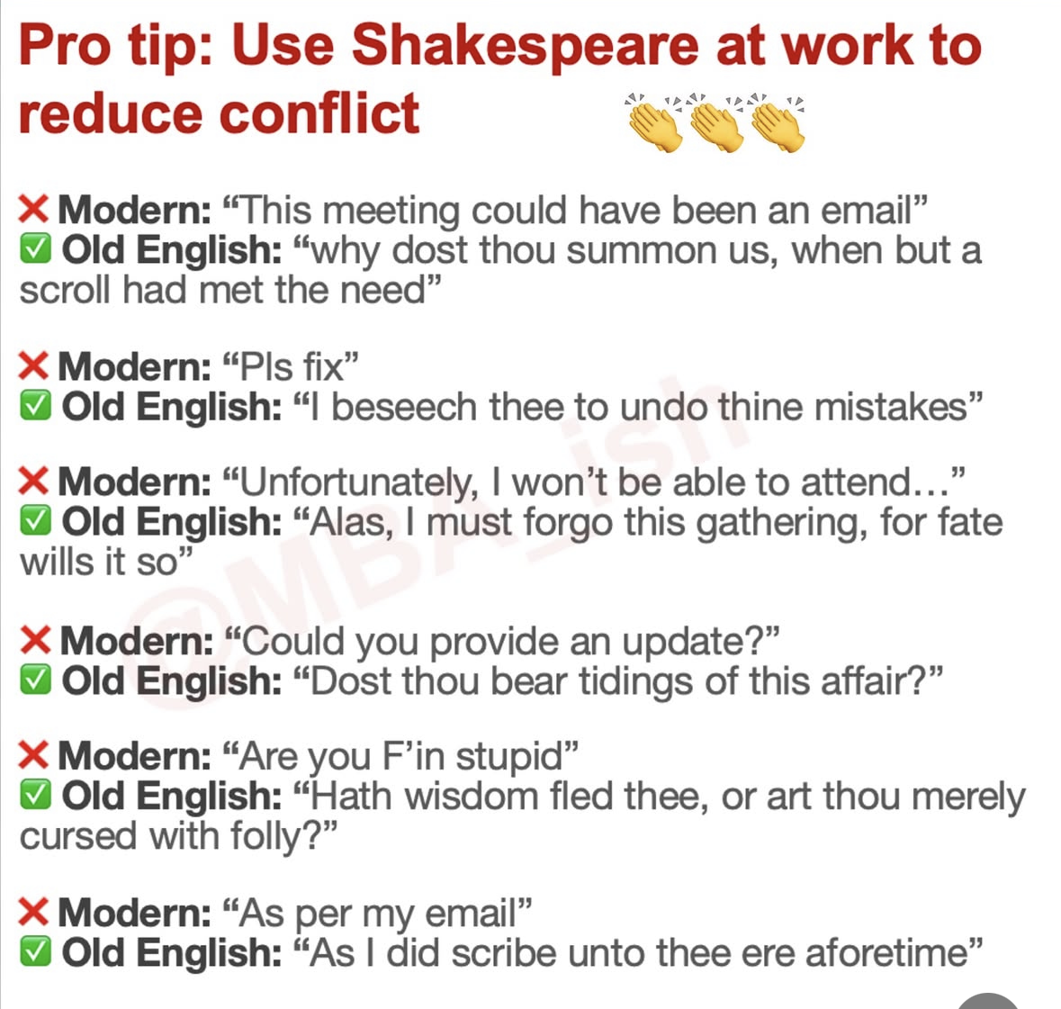 Big brain move: use Shakespeare to handle all your workplace conflicts