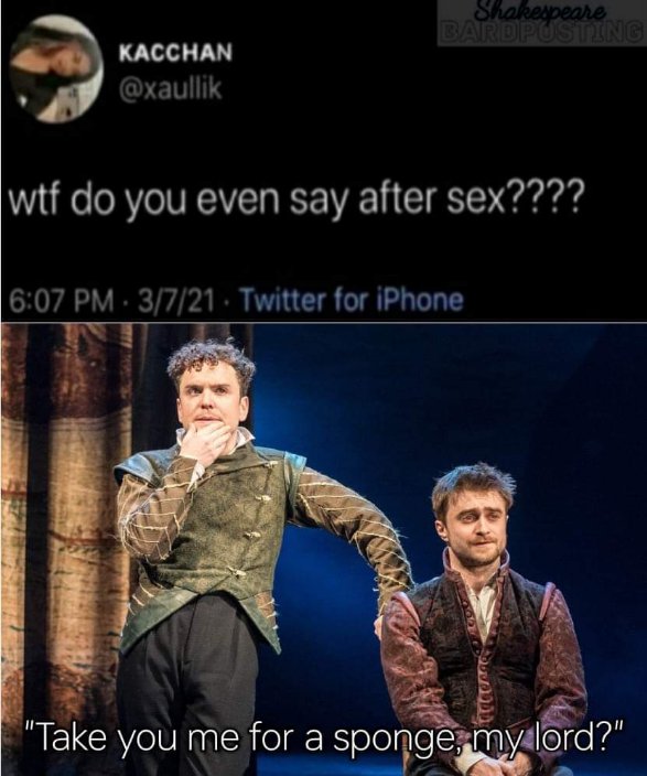 When you ask for a sponge after sex and get the most awkward response ever