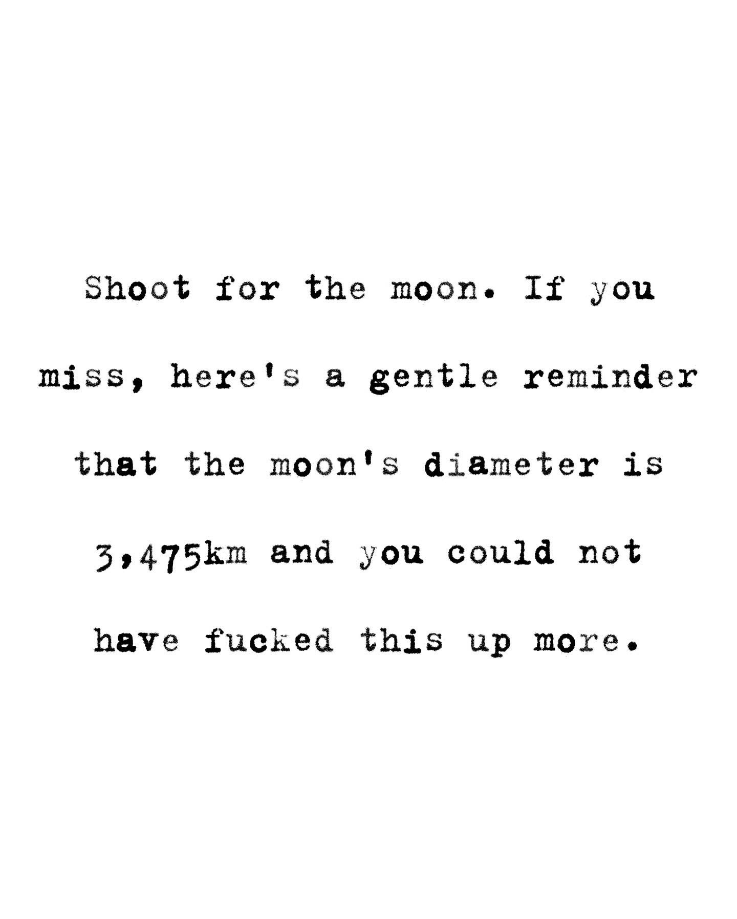 My motivational poster is telling me I failed spectacularly, thanks for the reminder.