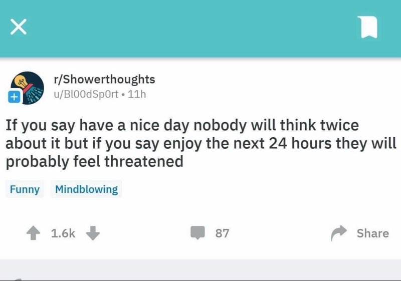 Saying "enjoy the next 24 hours" is apparently threatening?