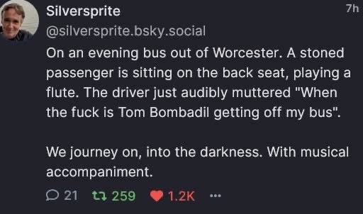 Me on a bus when a random person starts playing the flute and the driver is just done
