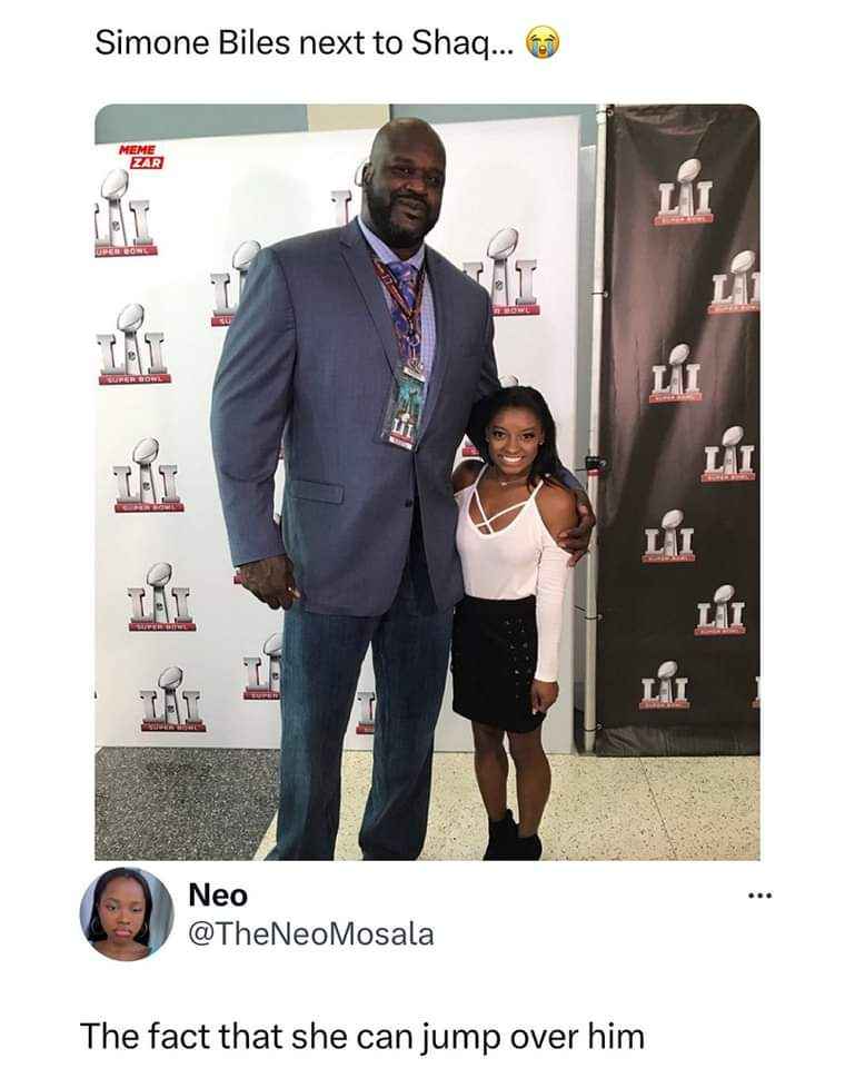 When you have to physically shrink yourself to take a picture with your friend